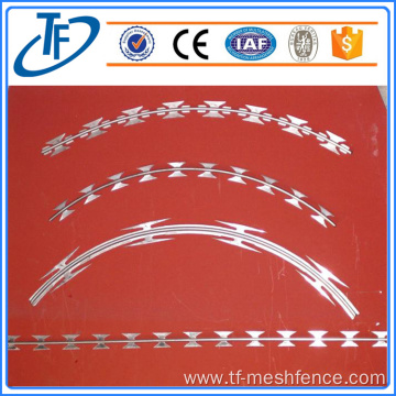 Hot dipped galvanized Straight Razor Barbed Wire